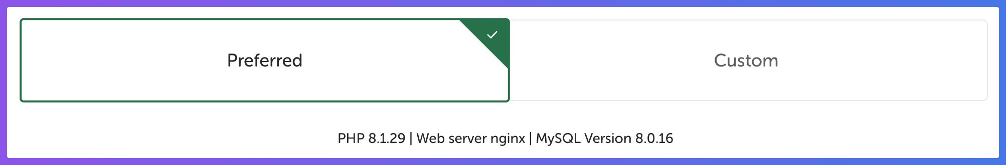 LocalWp - Choose Local Environment